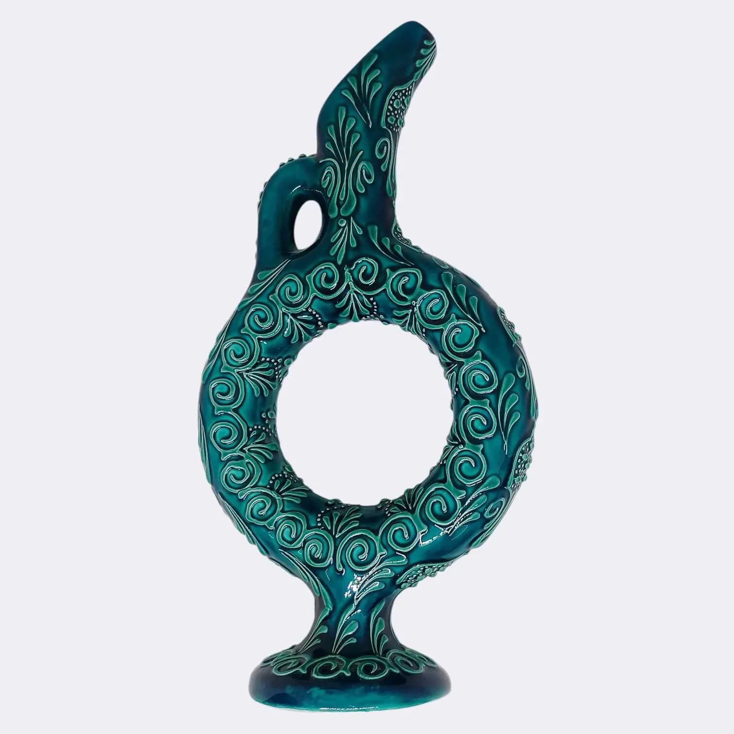 Hitit Vazo Firuze Yeşil 30 cm - 4