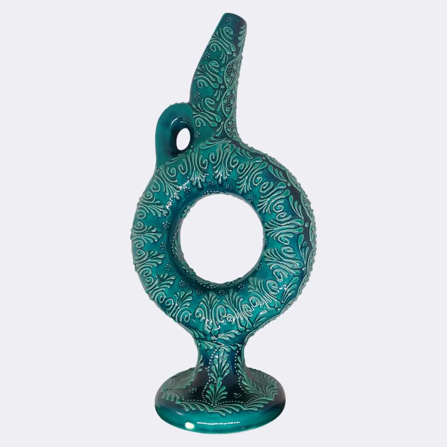 Hitit Vazo Firuze Yeşil 40 cm - 3