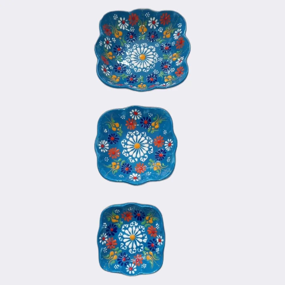 Daisy Ceramic Bowl Set of 3 - 2