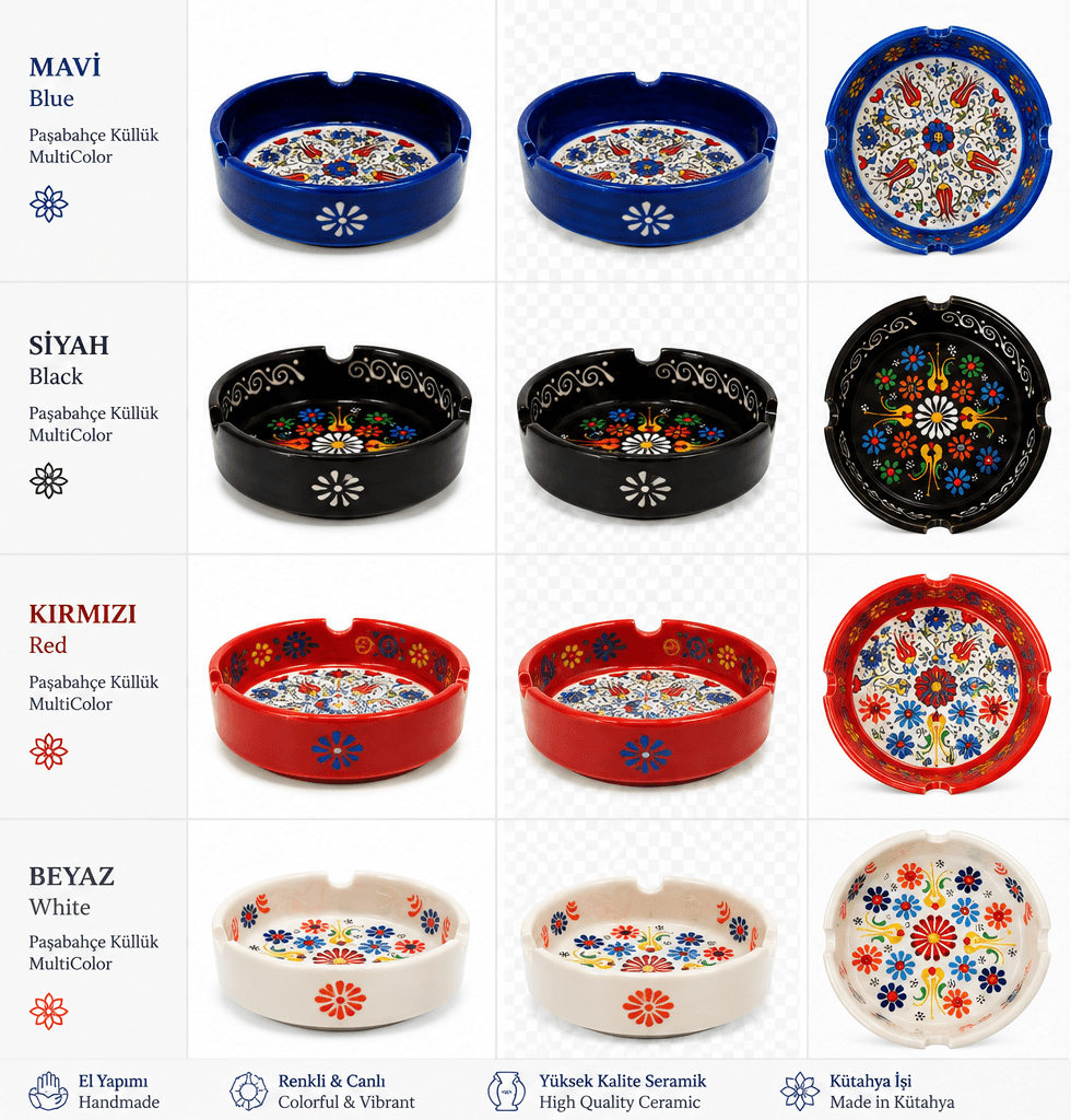 Paşabahçe Large Multicolor Ashtray