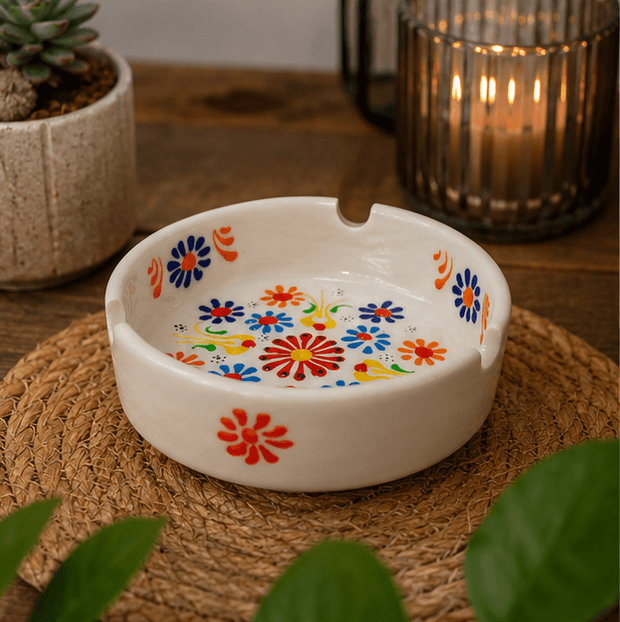 Paşabahçe Large Multicolor Ashtray - 5