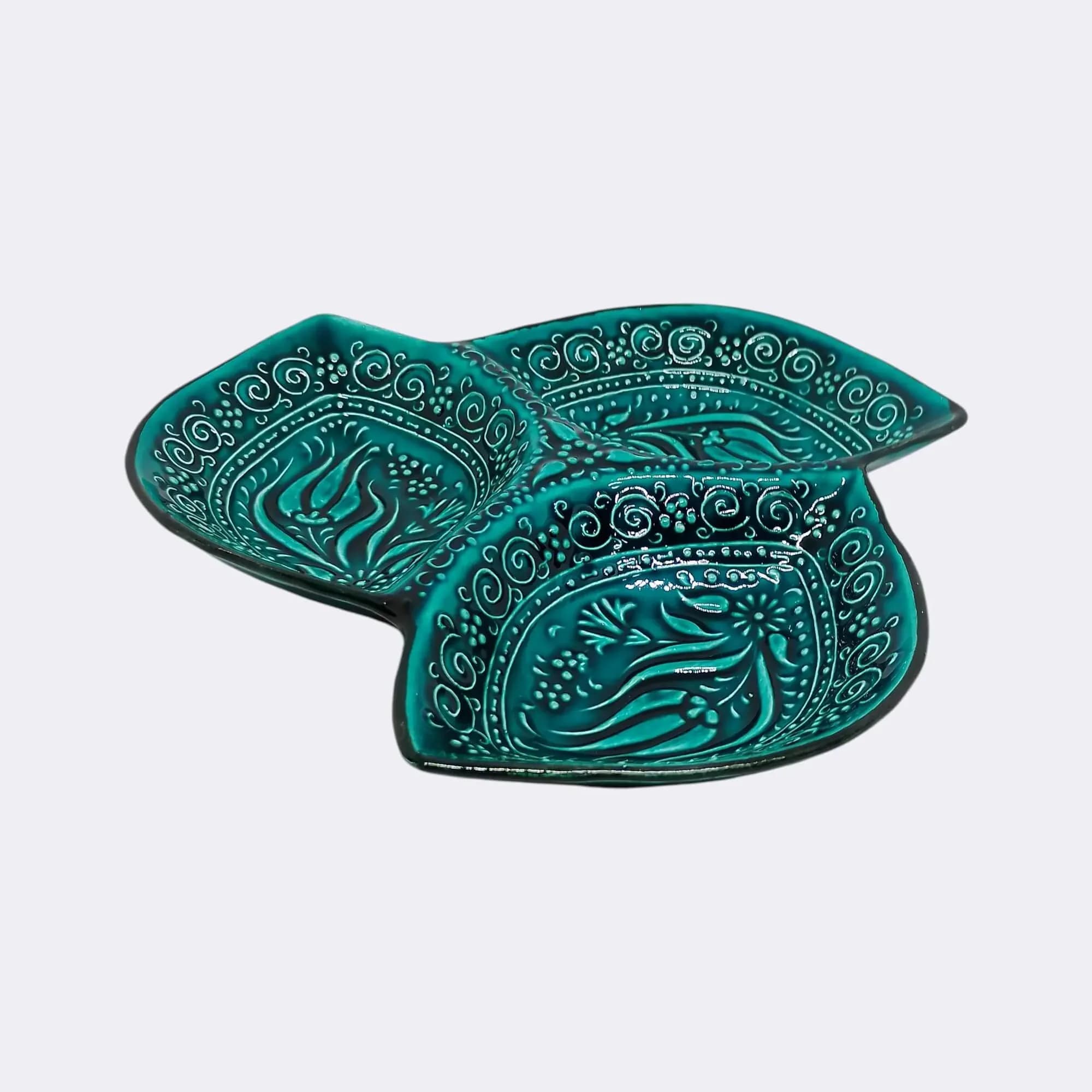 Leaf Cookie Dish Green - 3