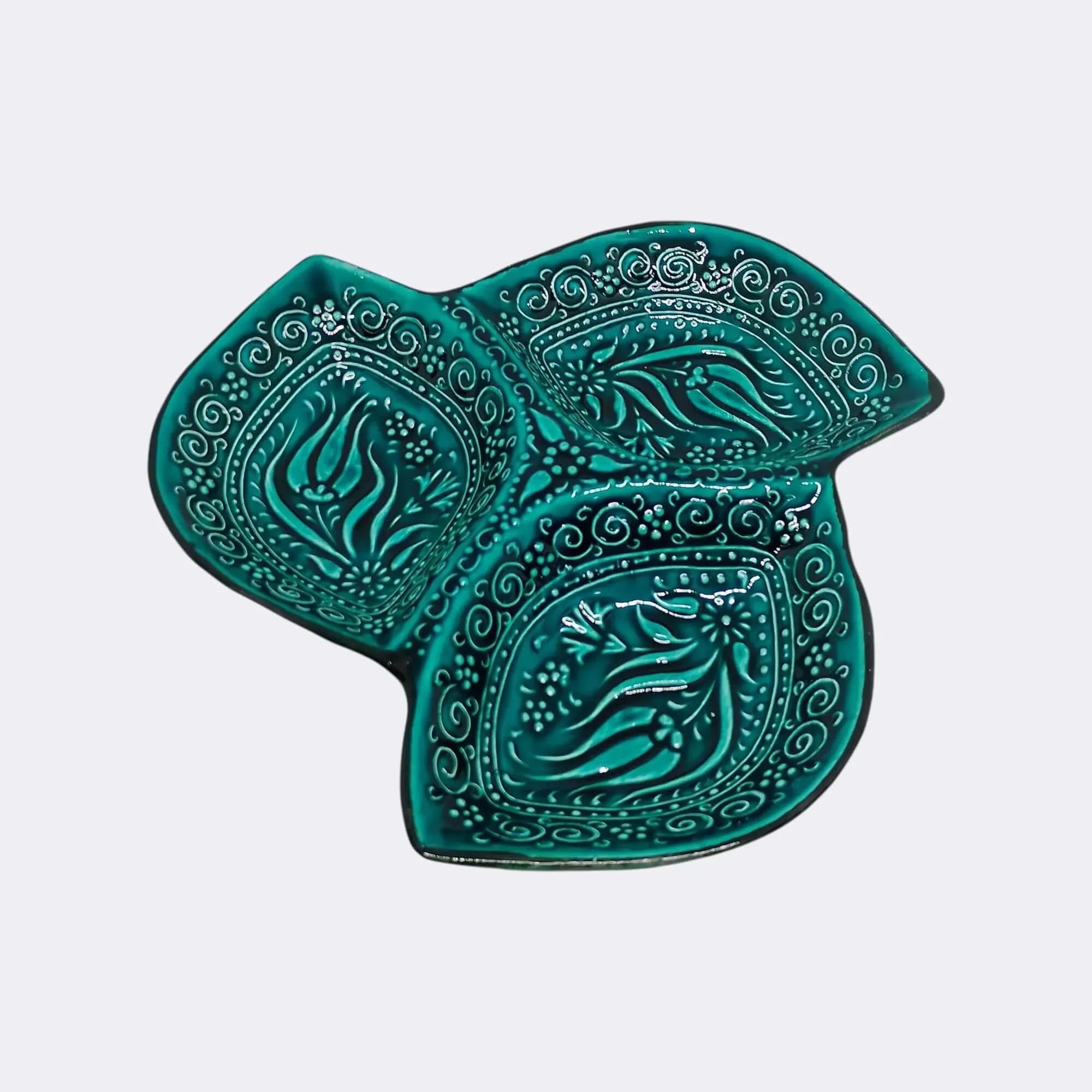 Leaf Cookie Dish Green - 2